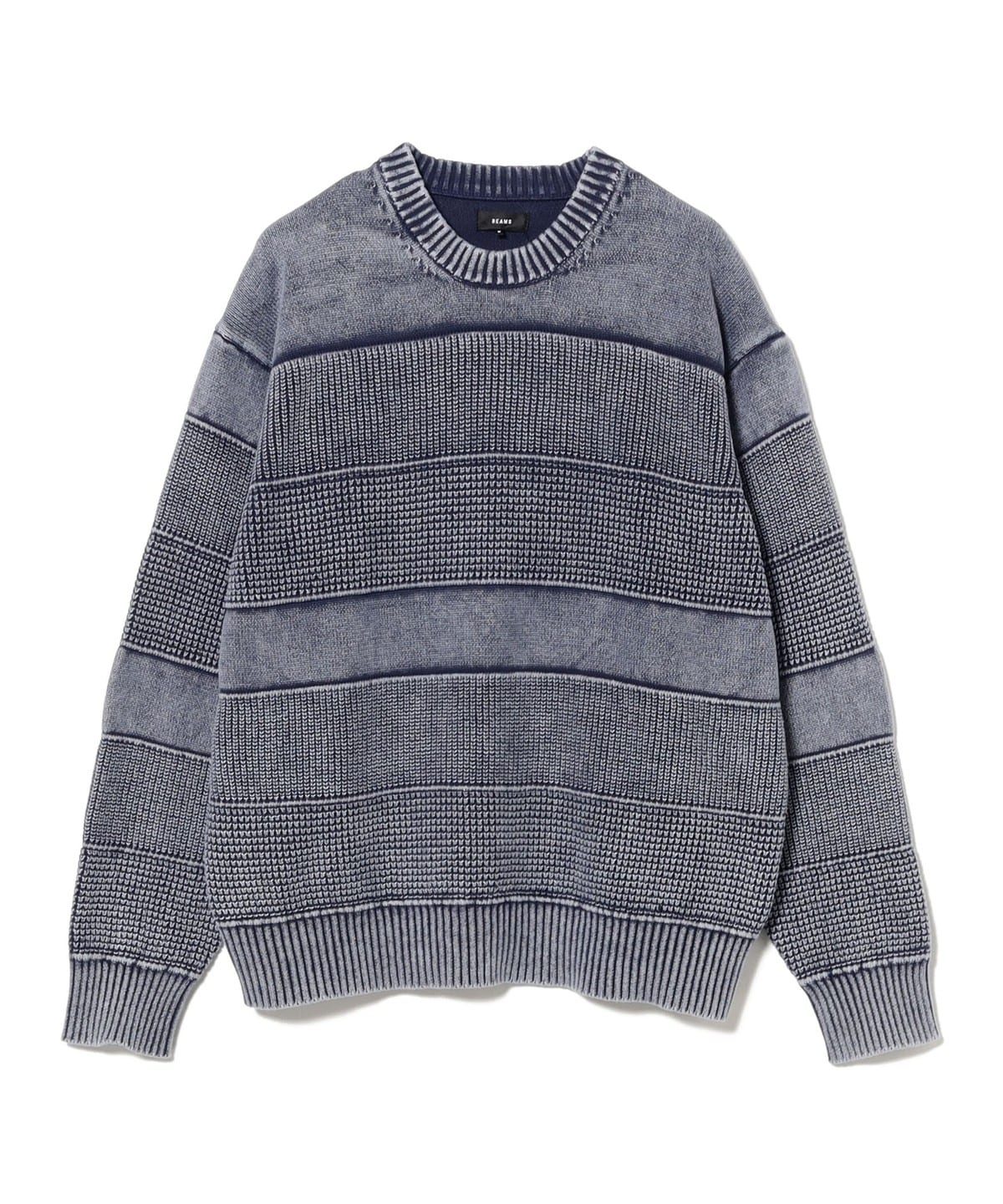 BEAMS（ビームス）ワイドフィット フェード コットン クルーネック