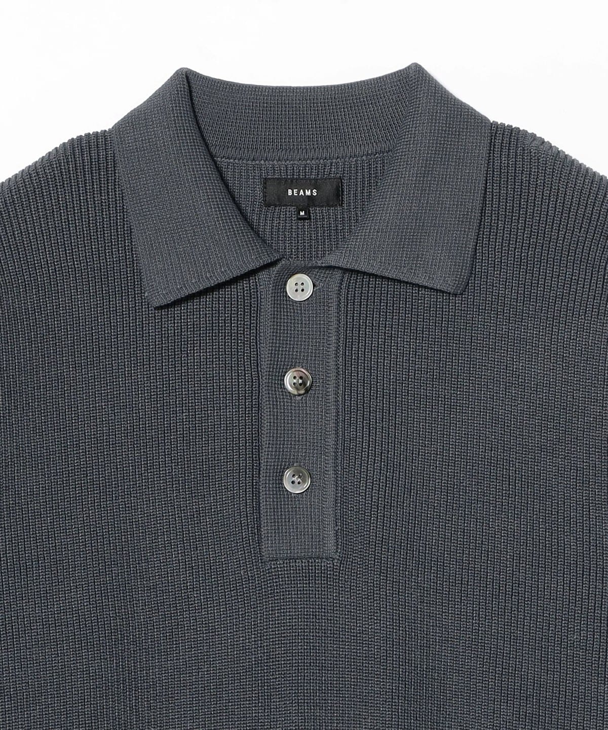 【未使用品】BEAMS 12G アゼニット ポロシャツ BEAMS+（ビームスプラス） ポロシャツ Knit Polo 12G メンズ