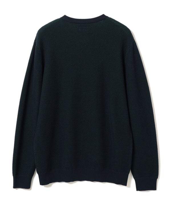 ー品販売  BEAMS（ビームス）12ゲージ リブ ワッフル クルーネック ニット トップス