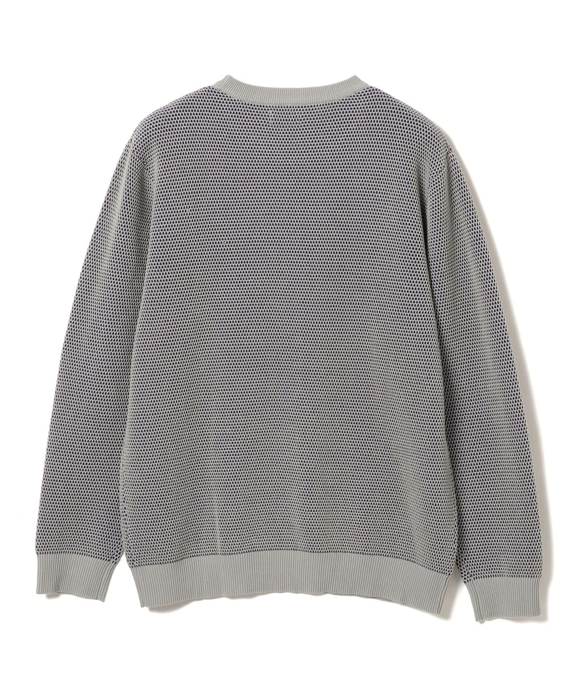 BEAMS（ビームス）12ゲージ リブ ワッフル クルーネック ニット