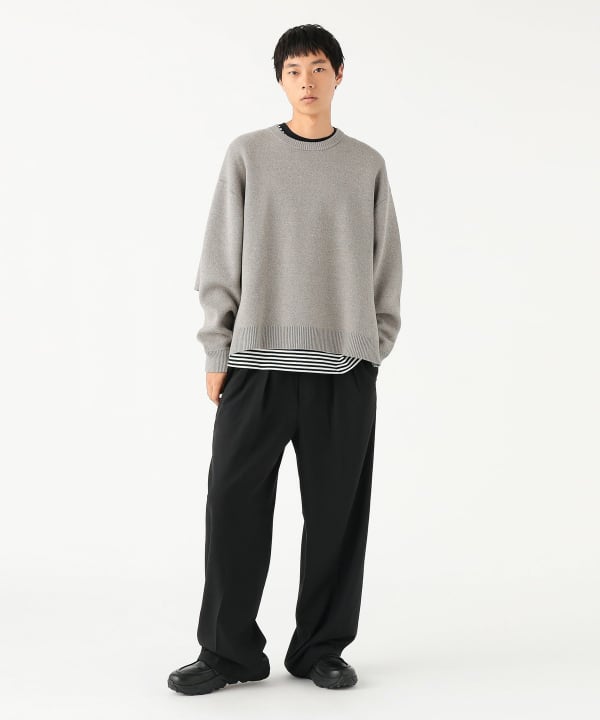 トップス beams ssz kursed knit BEAMS（ビームス）9ゲージ スラブ クルーネックニット（トップス