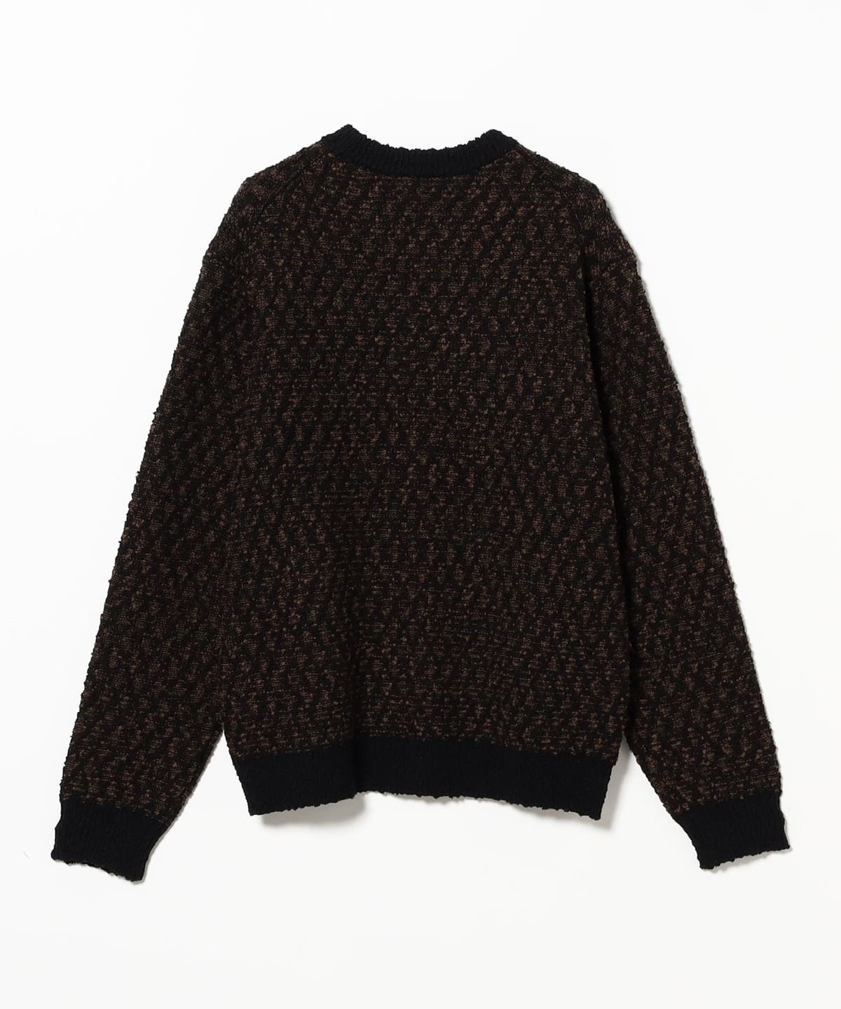 BEAMS（ビームス）5ゲージ ツイーディー クルーネック ニット