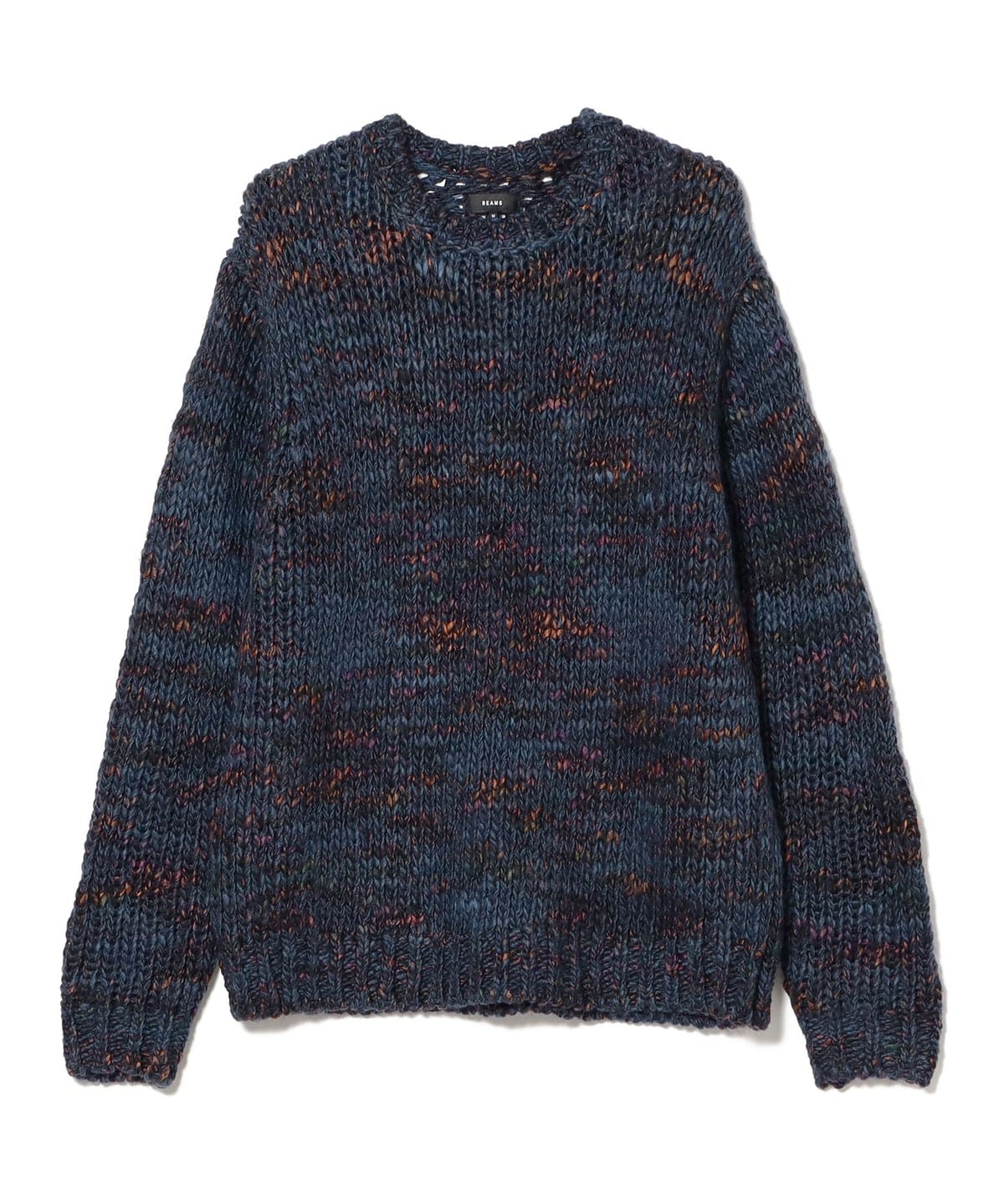 1.5ゲージ マルチ バルキー ニット トップス MEN NAVY M 1.5ゲージ マルチ バルキー ニット トップス MEN NAVY M