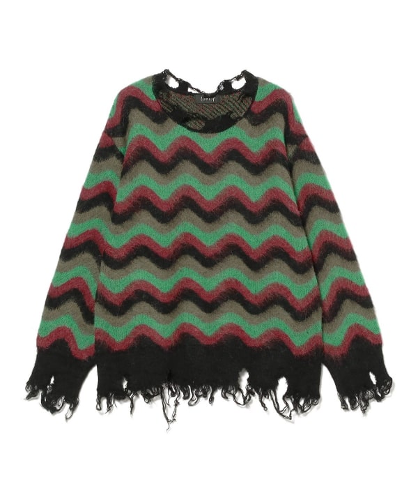 BEAMS（ビームス）Lamrof / Wave Mohair Knit（トップス ニット