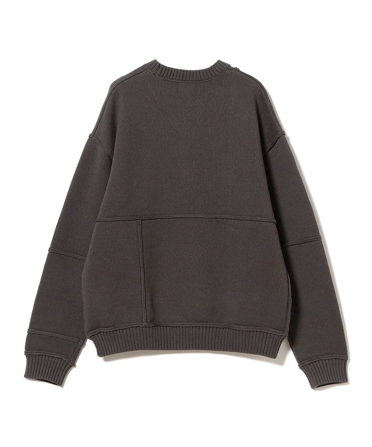 The Letters 5ゲージ Vネックニット M BE BEAMS（ビームス）5ゲージ ワイド パネル クルーネック ニット