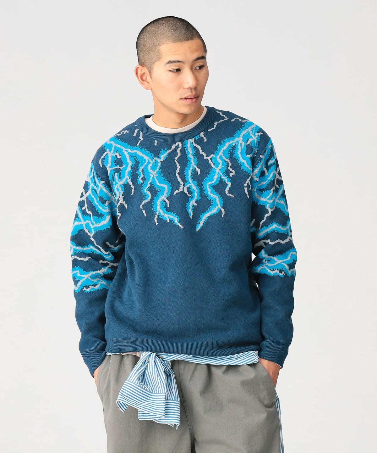 ✳︎ビームスセーター✴︎M 美品 BEAMS（ビームス）12 Gauge Thunder Crew Neck（トップス ニット