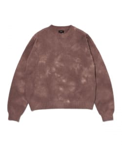 5ゲージ ガーメントダイ クルーネックニット