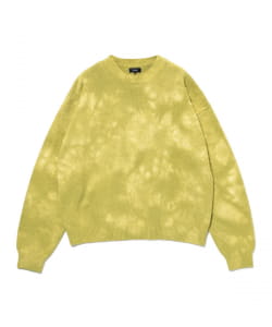 5ゲージ ガーメントダイ クルーネックニット