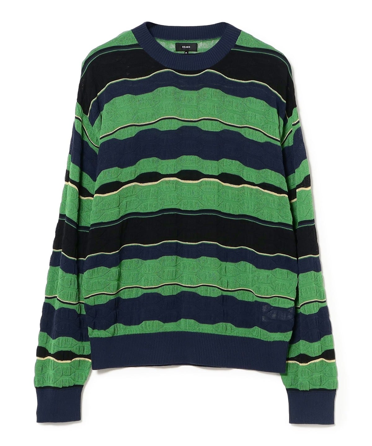 BEAMS（ビームス）12 Gauge Multi Jacquard Boder Crew Neck（トップス