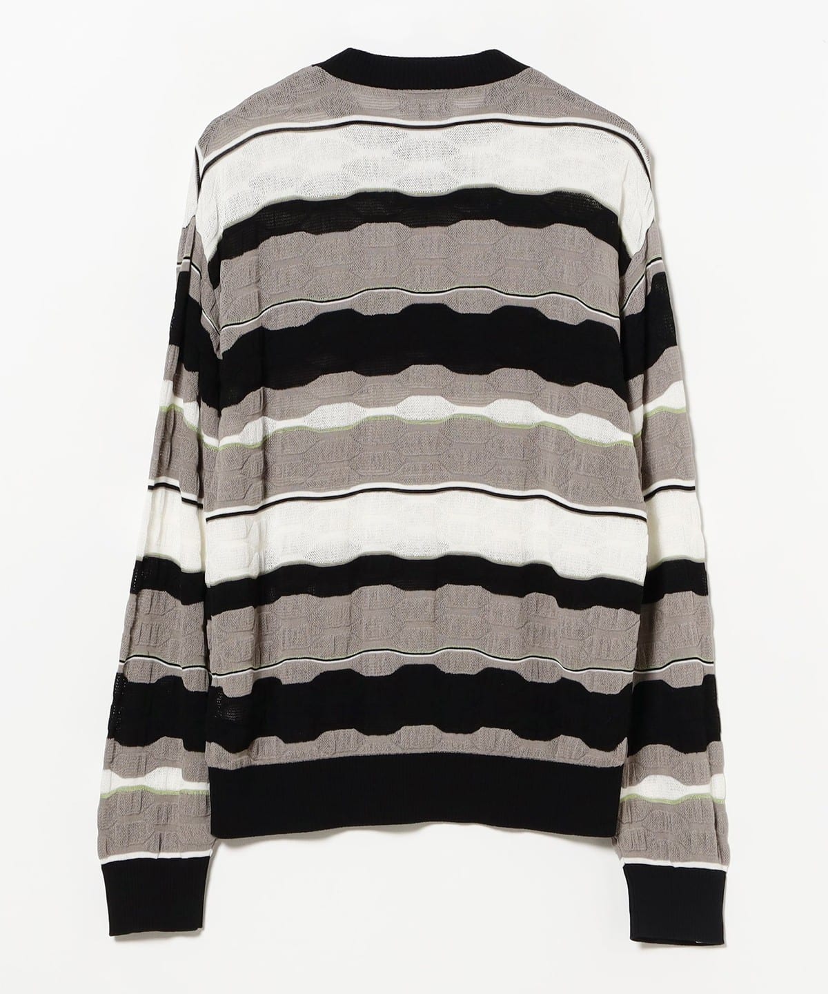 BEAMS（ビームス）12 Gauge Multi Jacquard Boder Crew Neck（トップス
