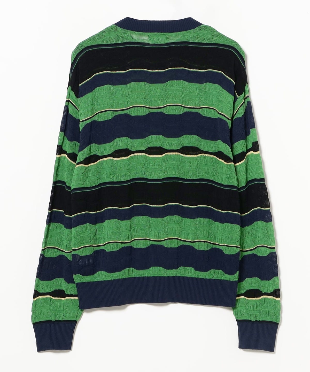 BEAMS（ビームス）12 Gauge Multi Jacquard Boder Crew Neck（トップス