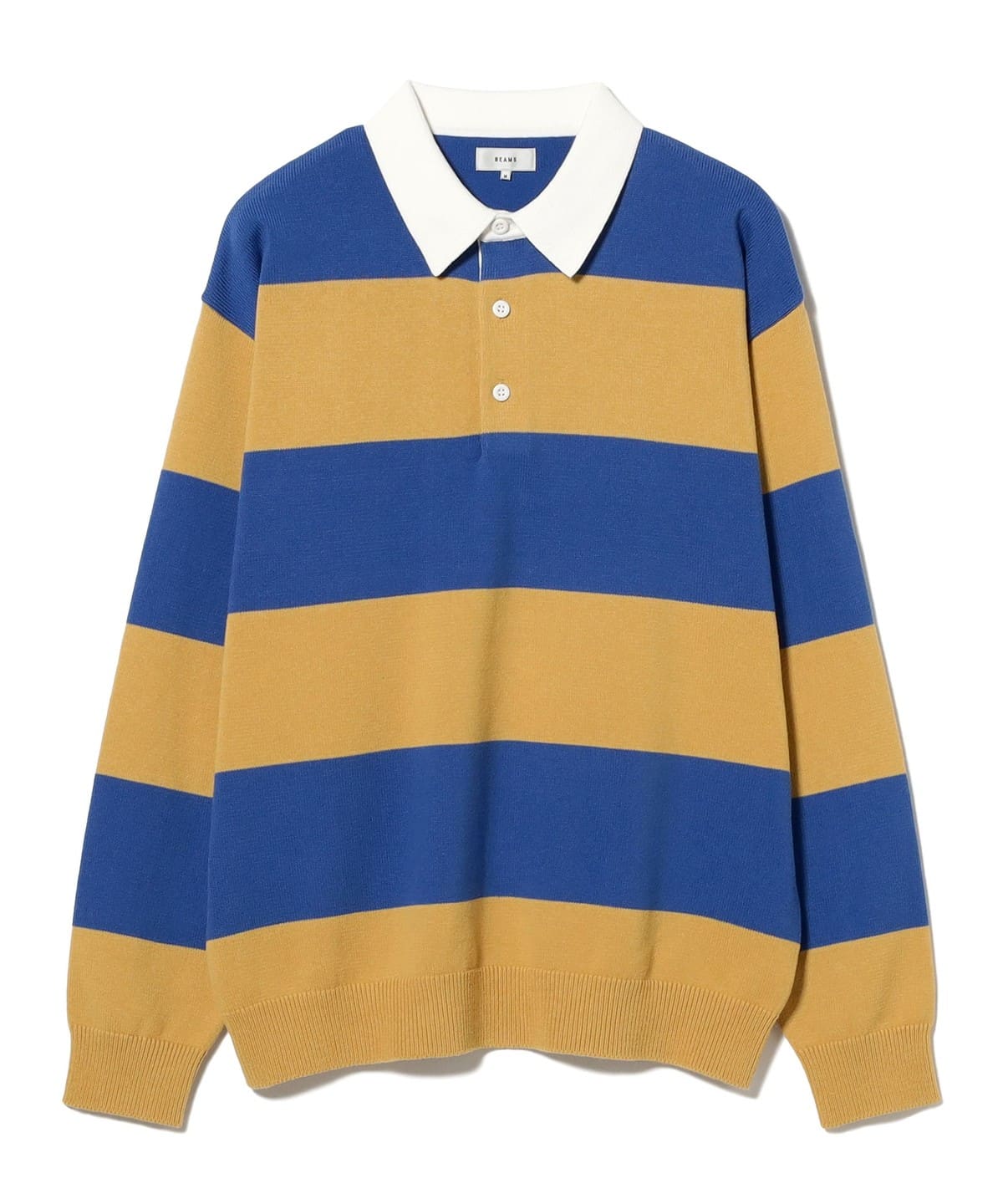 BEAMS（ビームス）7 Gauge Border Knit Rugby Shirt（トップス ニット