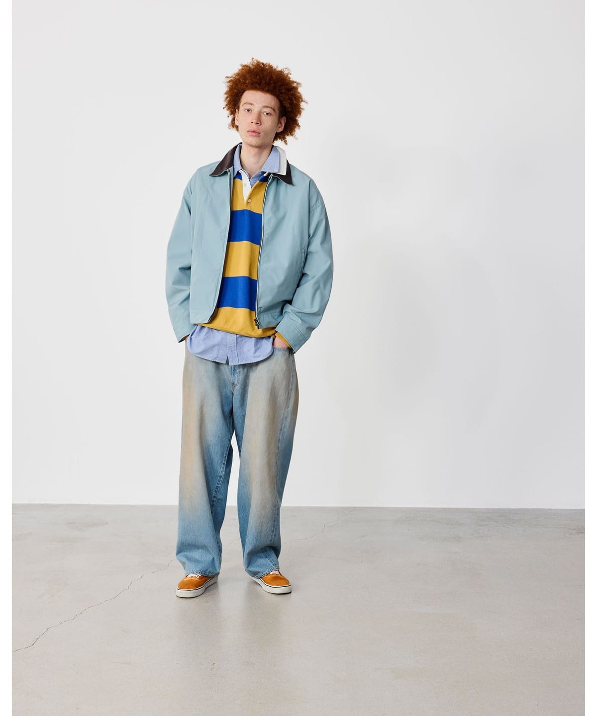 BEAMS（ビームス）【タイムセール】7 Gauge Border Knit Rugby Shirt