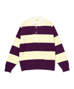 ワイドフィット 7ゲージ ラガー ニットポロシャツ