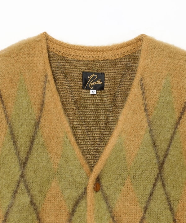 BEAMS（ビームス）NEEDLES / Mohair Cardigan - Argyle