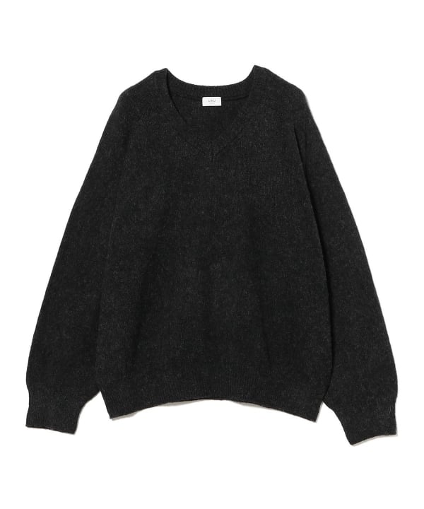 ビームス黒ニット BEAMS（ビームス）URU / V neck knit（トップス ニット