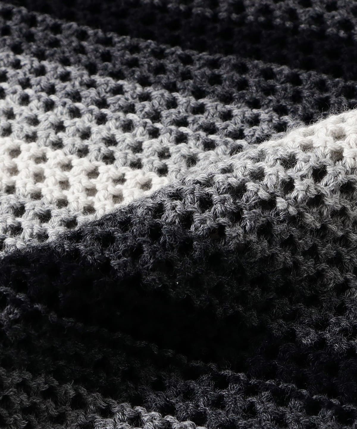 BEAMS（ビームス）Mesh Border Crew Neck（トップス ニット・セーター 