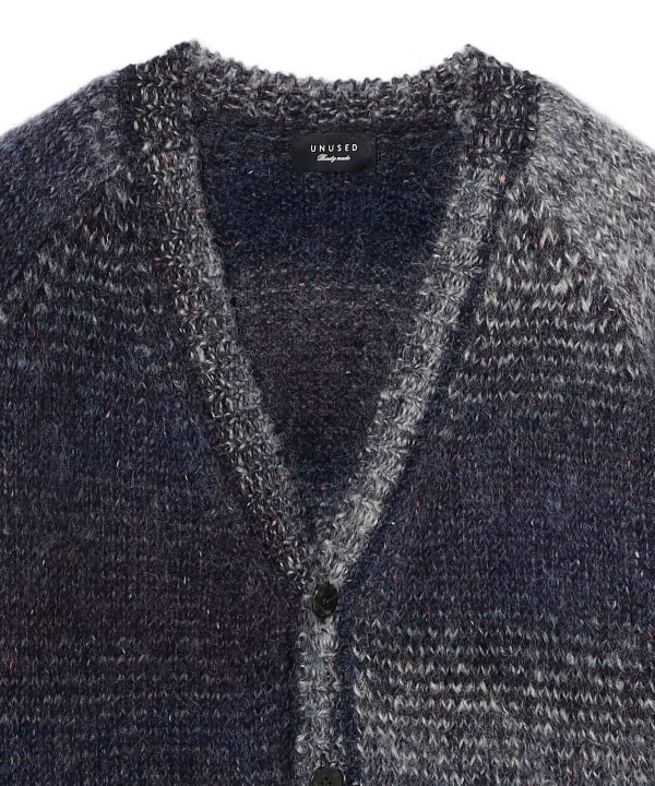 BEAMS（ビームス）UNUSED / Gradation mohair cardigan（トップス