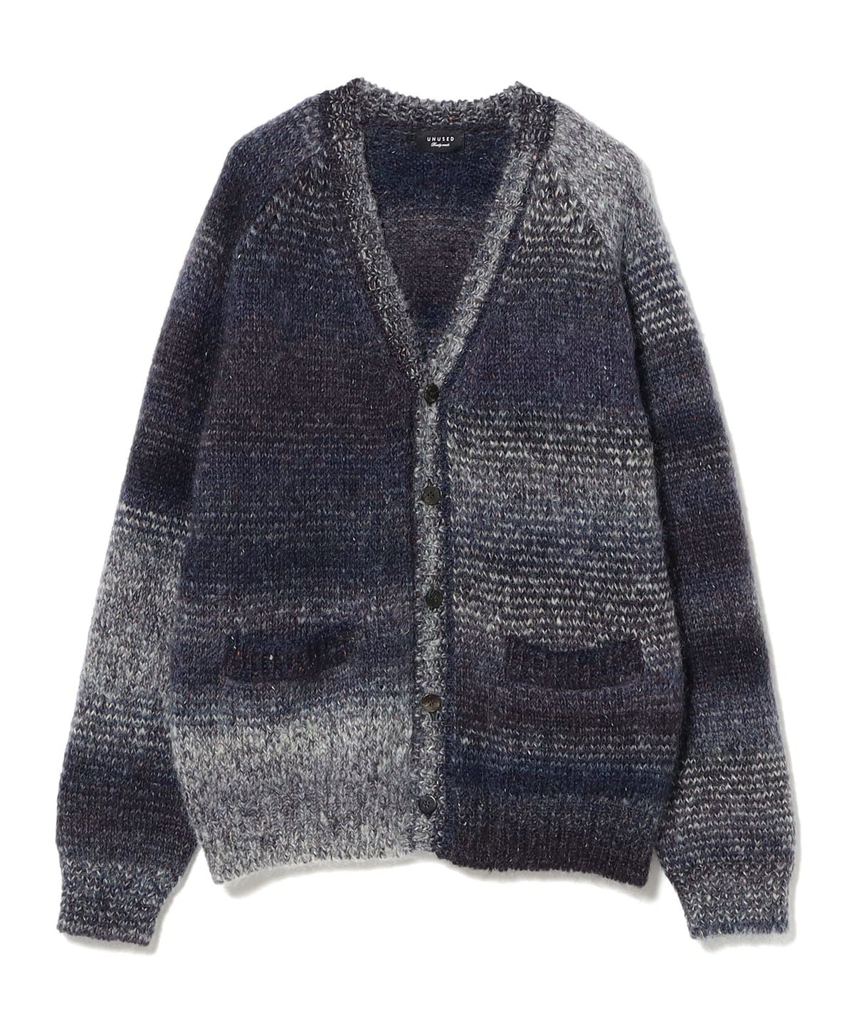 UNUSED アンユーズド / Gradation mohair cardigan トップス MEN NAVY×GRAY 4 UNUSED アンユーズド / Gradation mohair cardigan トップス MEN NAVY×GRAY 4