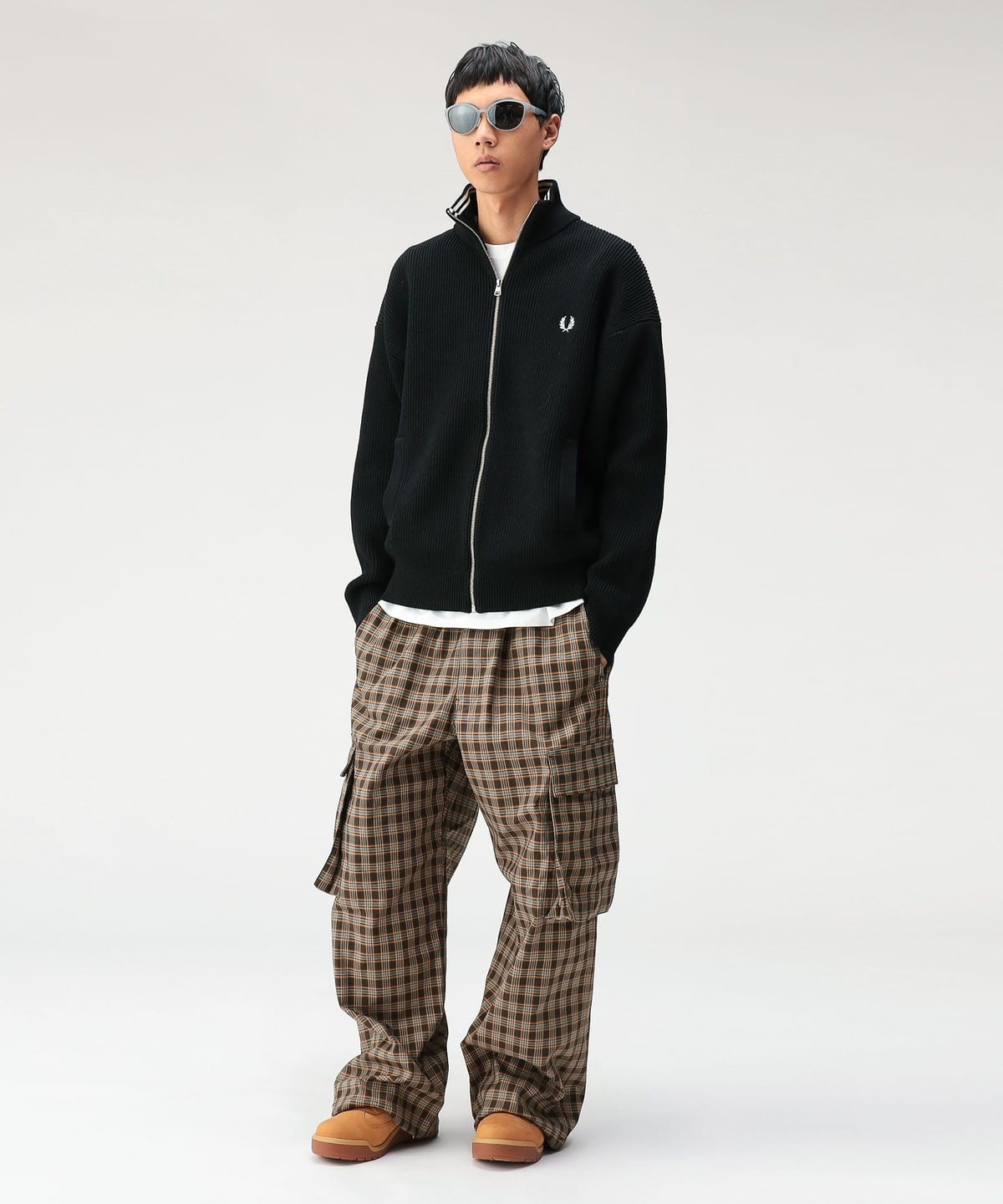 BEAMS（ビームス）【別注】FRED PERRY / ドライバーズニット（トップス