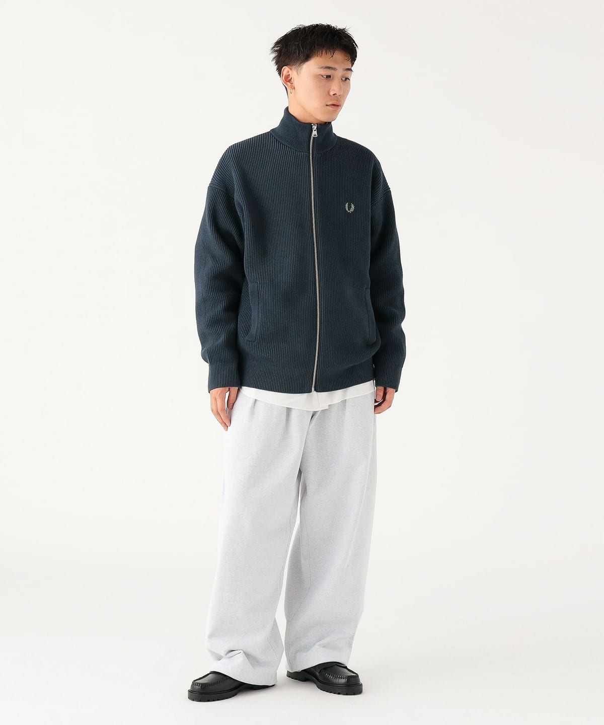 BEAMS（ビームス）【別注】FRED PERRY / ジップ カーディガン