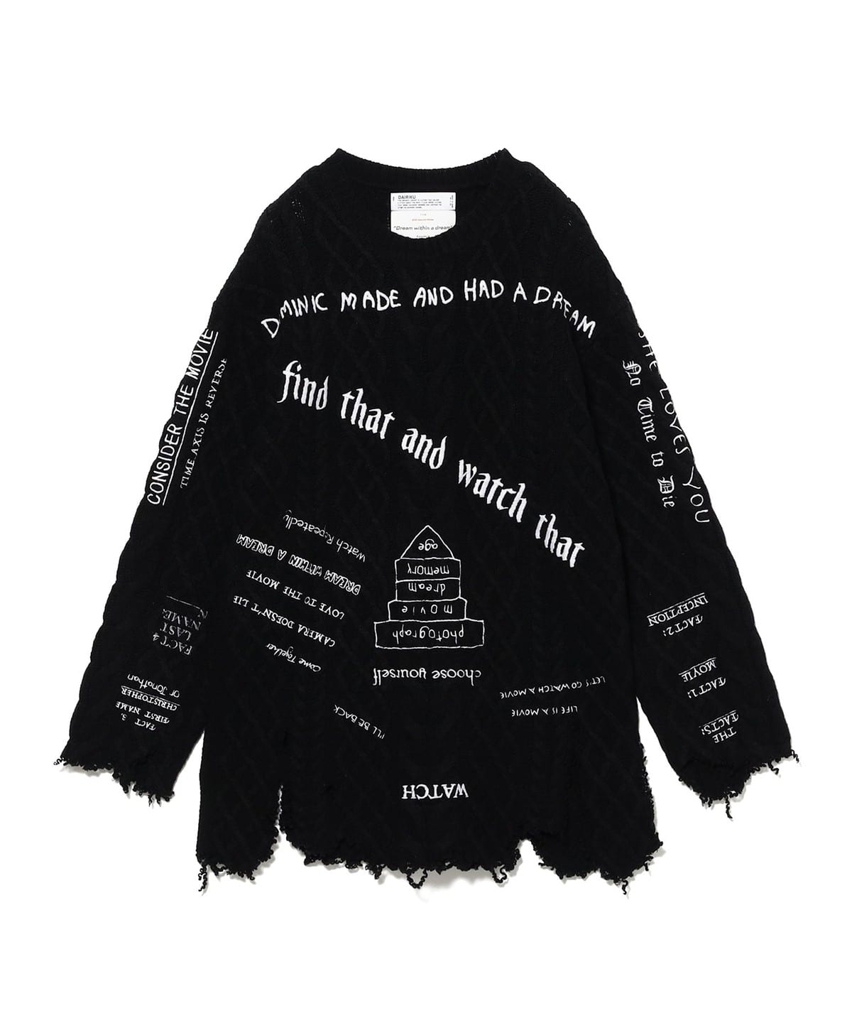 DAIRIKU rroomm 別注 Hello Embroidery T ee DAIRIKU rroomm 別注 Hello Embroidery T ee DAIRIKU - 