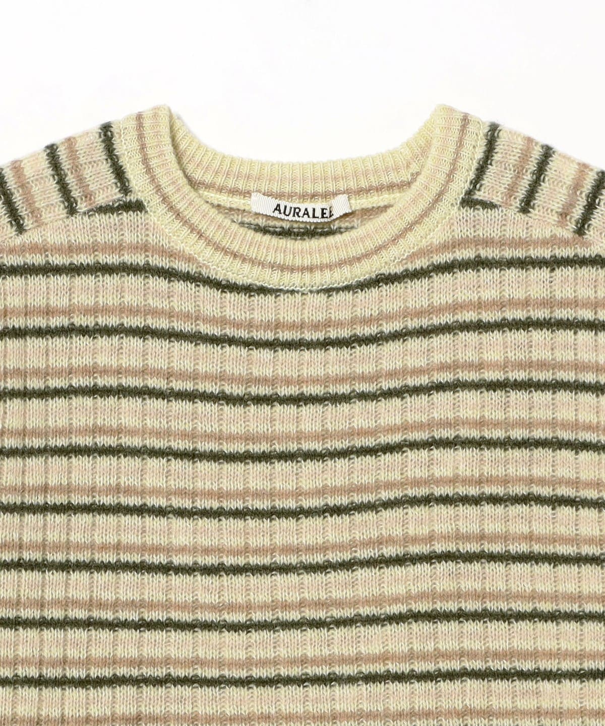 BEAMS（ビームス）AURALEE / SHETLAND WOOL CASHMERE RIB KNIT P