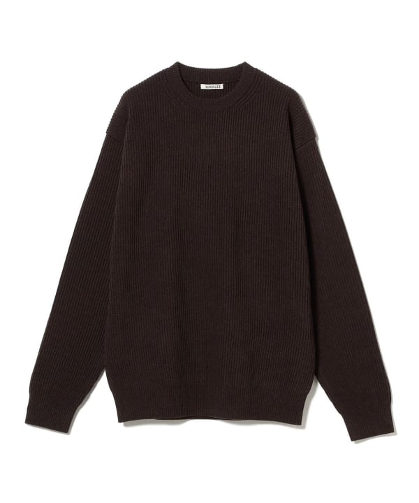 BEAMS（ビームス）AURALEE / SUPER FINE WOOL RIB KNIT P/O（トップス