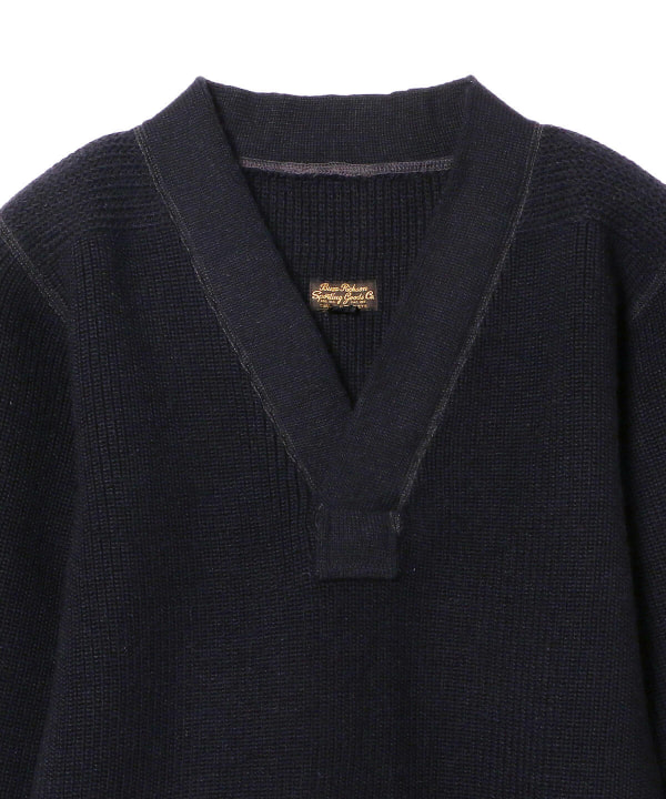 BEAMS（ビームス）BUZZ RICKSON'S / A-1 Mechanics sweater Navy