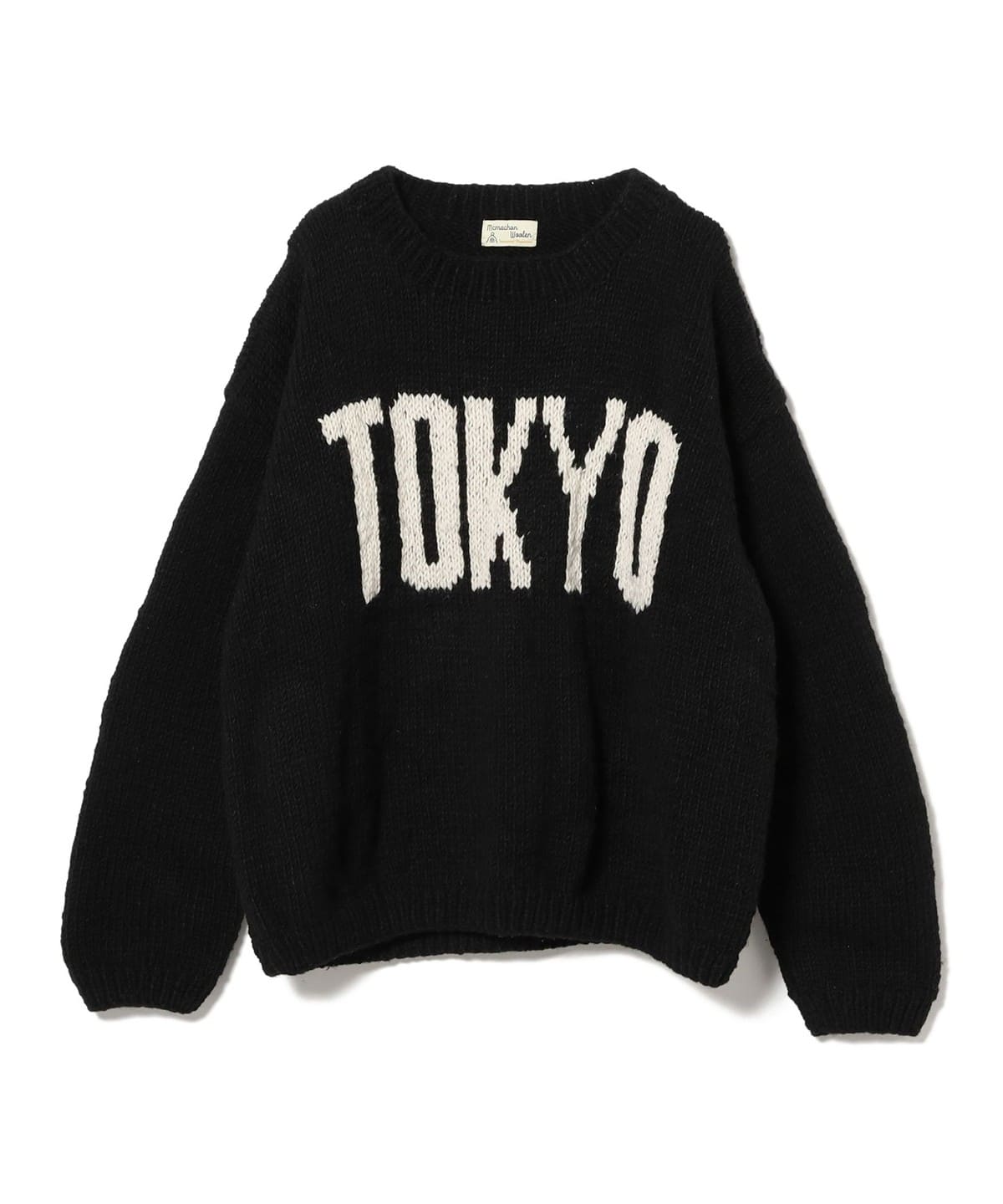 MacMahon Knitting Mills マクマホン ニッティング ミルズ / Crew Neck Knit-TOKYO トップス MEN BLACK ONE SIZE MacMahon Knitting Mills マクマホン ニッティング ミルズ / Crew Neck Knit-TOKYO トップス MEN BLACK ONE SIZE
