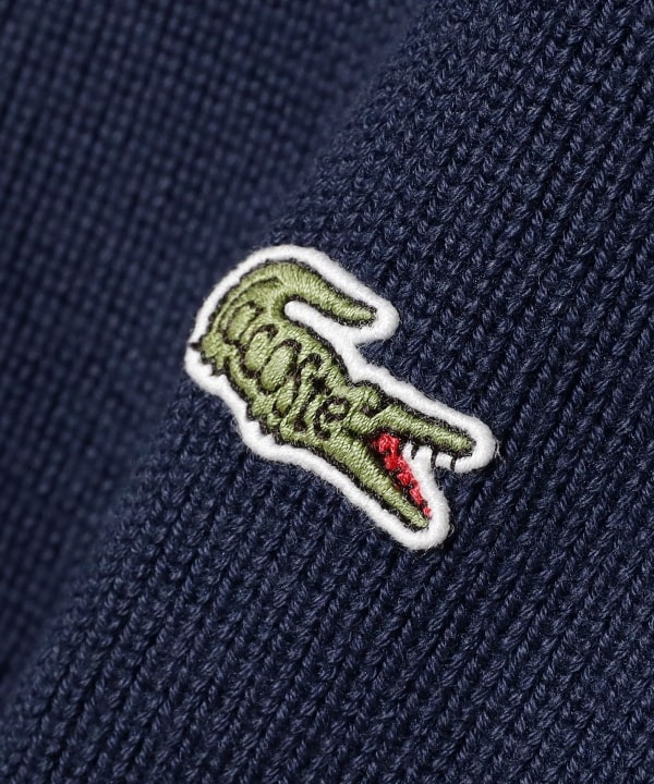 BEAMS（ビームス）【別注】LACOSTE / ジップ カーディガン