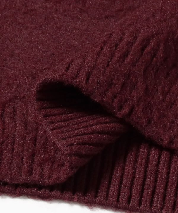BEAMS【別注】FRED PERRY /フラッフィクルーネックニット FRED PERRY × BEAMS / 別注 フラッフィ クルーネックニットが