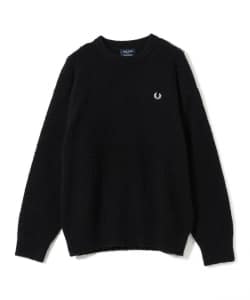 【+15%ポイントUP】【別注】FRED PERRY / フラッフィー クルーネックニット