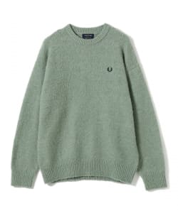 【+15%ポイントUP】【別注】FRED PERRY / フラッフィー クルーネックニット