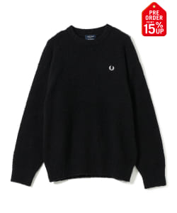【+15%ポイントUP】【別注】FRED PERRY / フラッフィー クルーネックニット