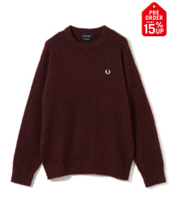 【+15%ポイントUP】【別注】FRED PERRY / フラッフィー クルーネックニット