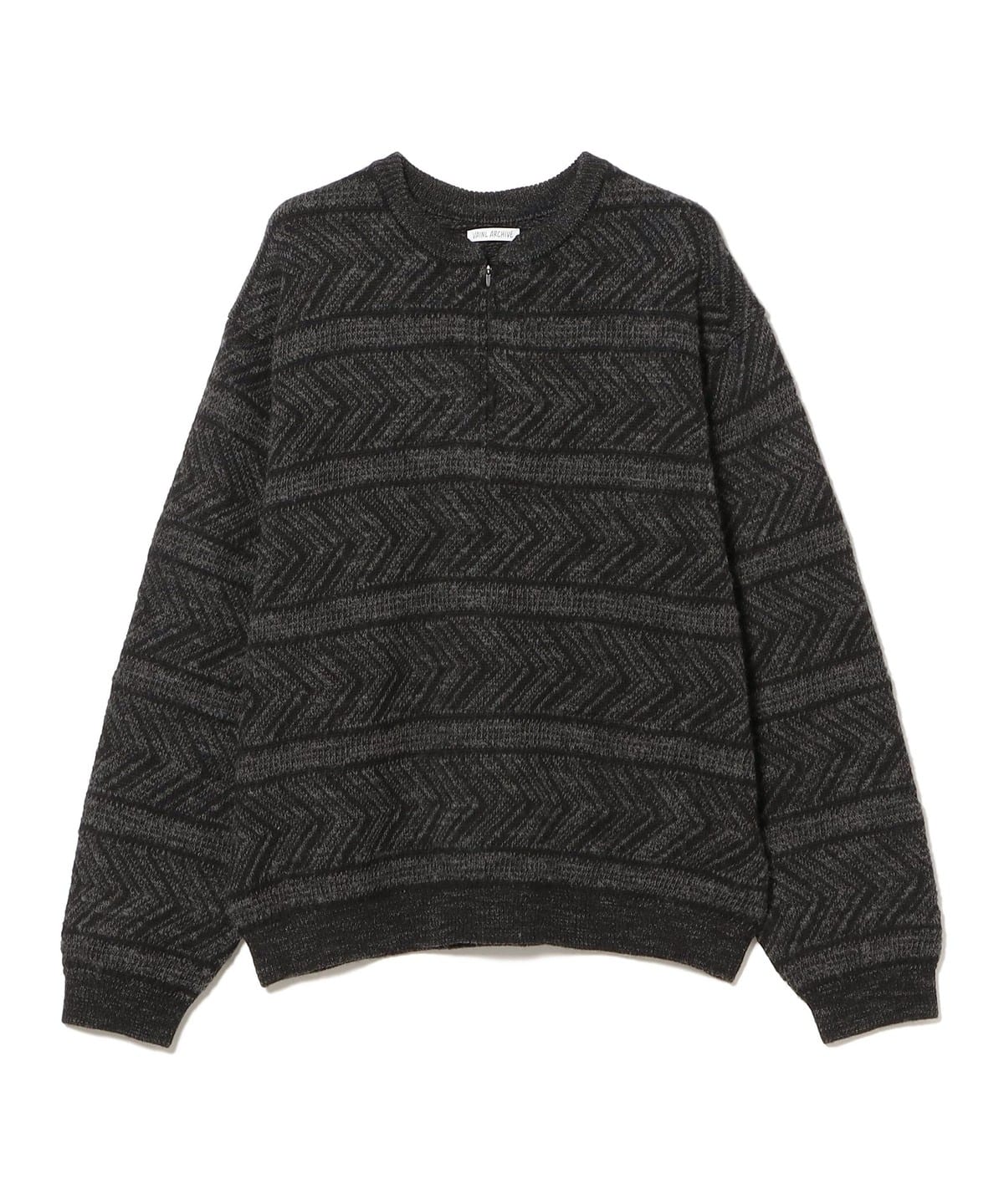 VAINL ARCHIVE ヴァイナルアーカイブ / DEKALB トップス MEN GRAY & BLK L VAINL ARCHIVE ヴァイナルアーカイブ / DEKALB トップス MEN GRAY & BLK L