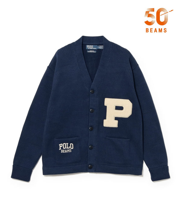 POLO RALPH LAUREN×BEAMS 別注CARDIGAN BEAMS（ビームス）【別注】POLO RALPH LAUREN / LS V-NECK VARSITY