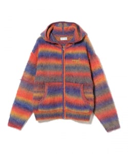 WOKE EDGE / Gradation Mohair Zip Knit