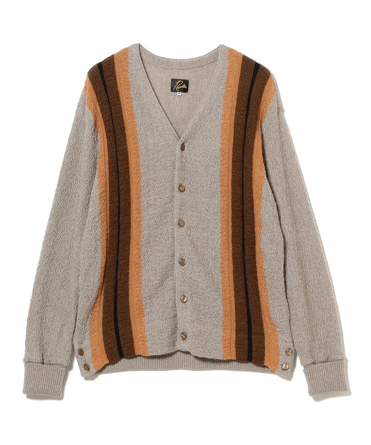 BEAMS（ビームス）NEEDLES / Knit Cardigan - Crepe Weave Stripe
