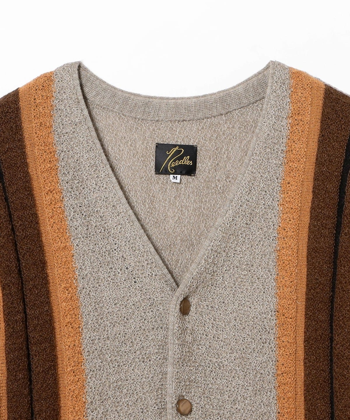 BEAMS（ビームス）NEEDLES / Knit Cardigan - Crepe Weave Stripe 