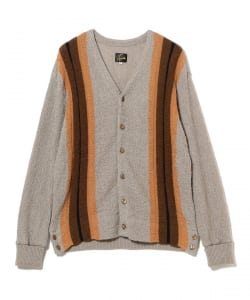 NEEDLES / Knit Cardigan - Crepe Weave Stripe