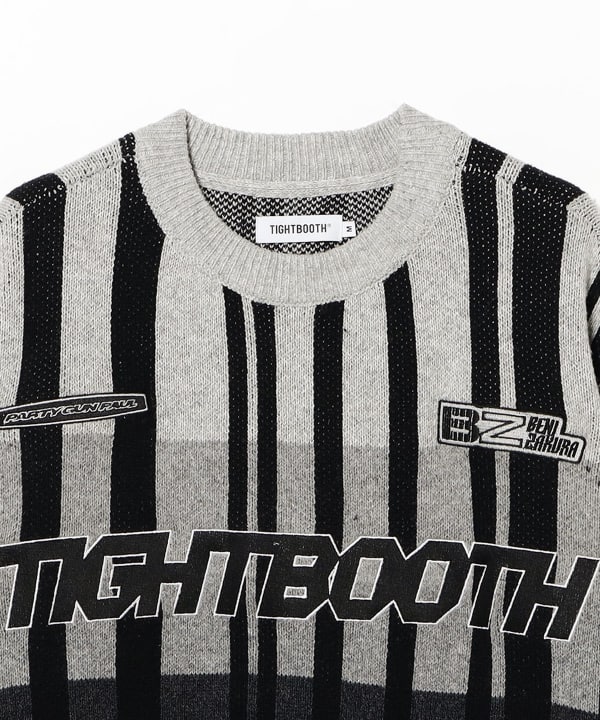 TIGHTBOOTH PRODUCTION / JQ KNIT SWEATER - 紅桜