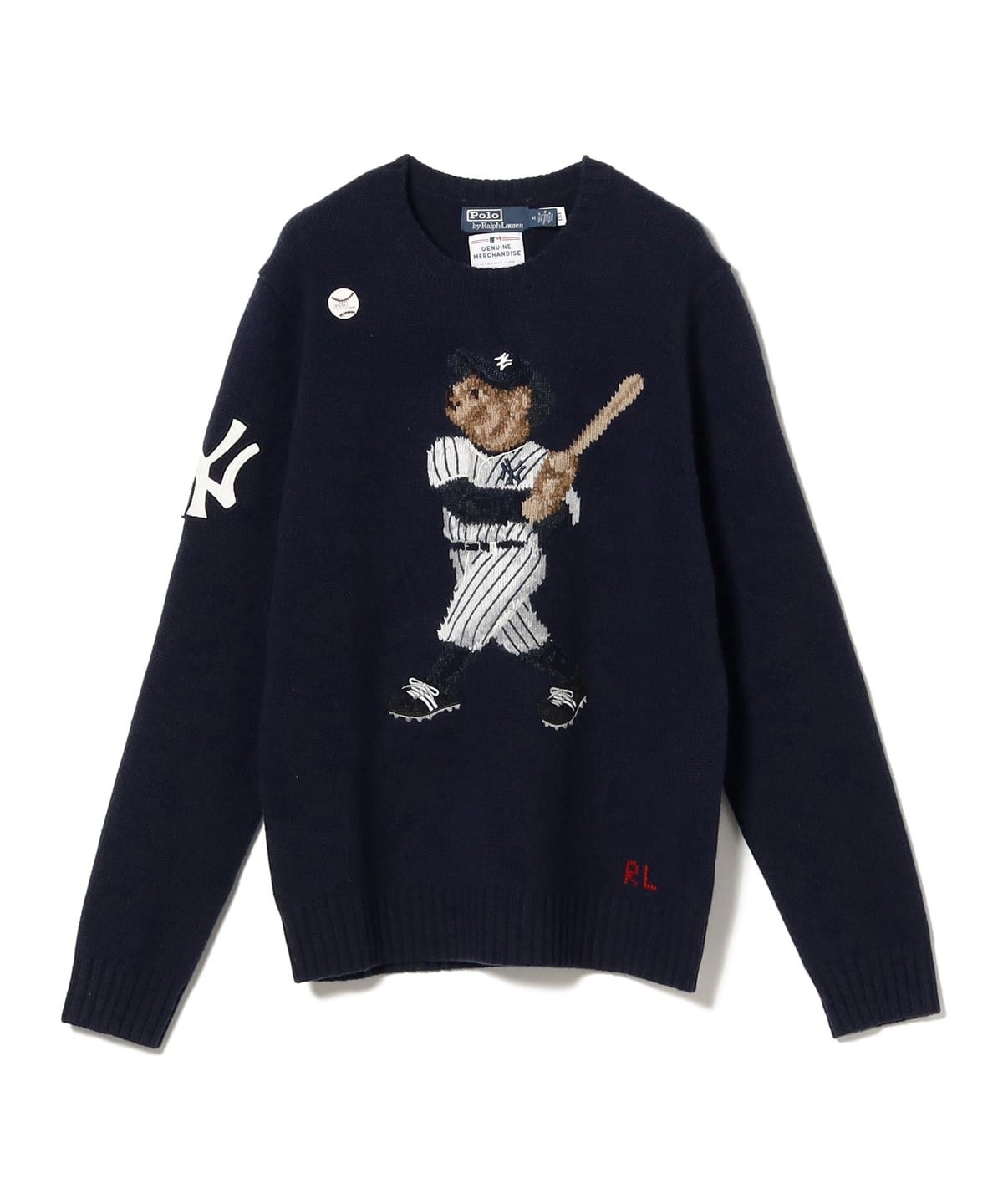 POLO RALPH LAUREN ポロ ラルフ ローレン / ヤンキース ベア セーター トップス MEN 410:NAVY-410 M POLO RALPH LAUREN ポロ ラルフ ローレン / ヤンキース ベア セーター トップス MEN 410:NAVY-410 M