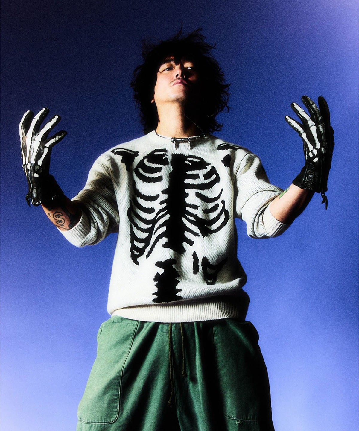 トップス VANSON x TAPPEI x FUTURE ARCHIVE black S BEAMS（ビームス）【別注】VANSON × TAPPEI × FUTURE ARCHIVE / Crew