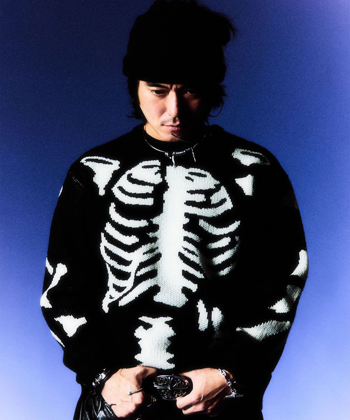 トップス VANSON x TAPPEI x FUTURE ARCHIVE black S BEAMS（ビームス）【別注】VANSON × TAPPEI × FUTURE ARCHIVE / Crew