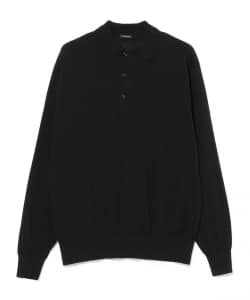 COMOLI / コットン ニットポロ
