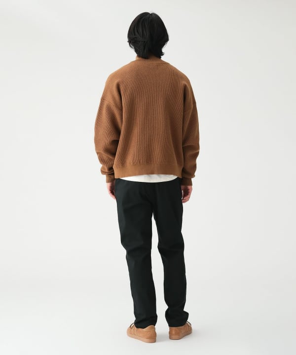 ダブルフェイス フルジップ ニット Model：H185cm Size：L