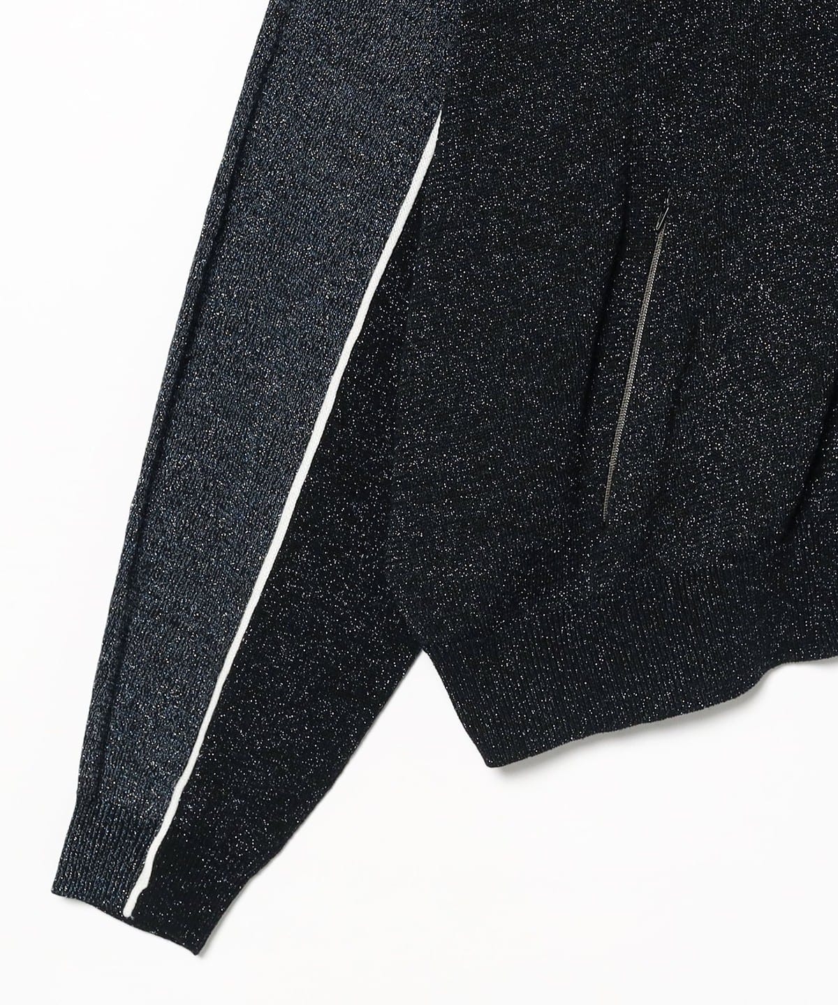 dairiku beams カーディガン BEAMS（ビームス）DAIRIKU / Lame Jersey Knit Training Jacket