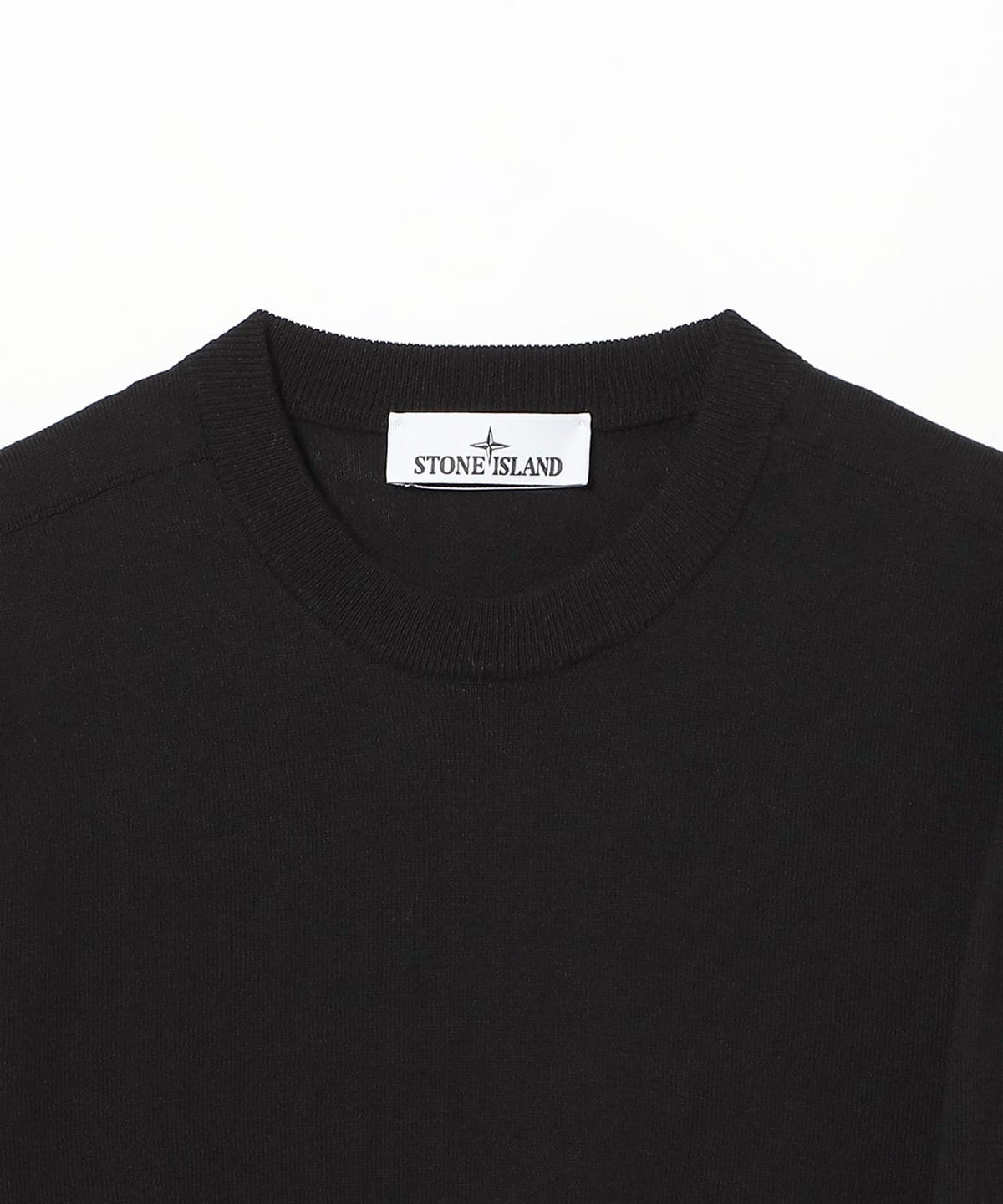BEAMS（ビームス）STONE ISLAND / CREW NECK - BLACK（トップス ニット